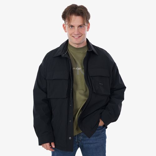 Calvin Klein Fleece Lined Cargo Overshirt Jacket