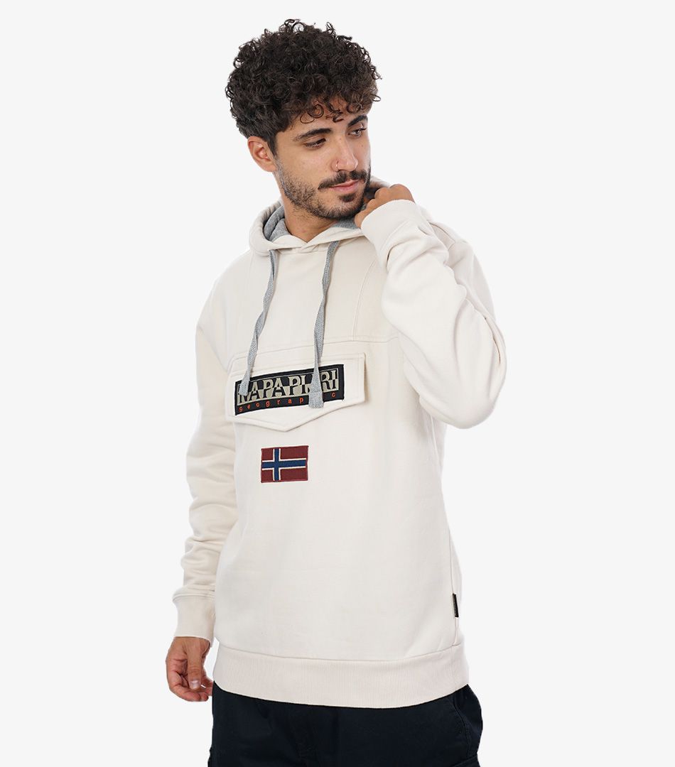 Napapijri white hoodie best sale