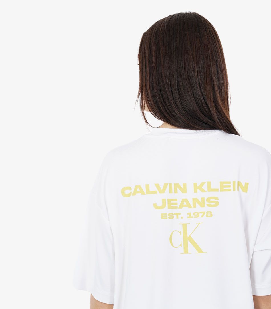 Calvin Casual Ρούχα, Klein Tee Back Boyfriend & | Logo Αξεσουάρ Modal Παπούτσια