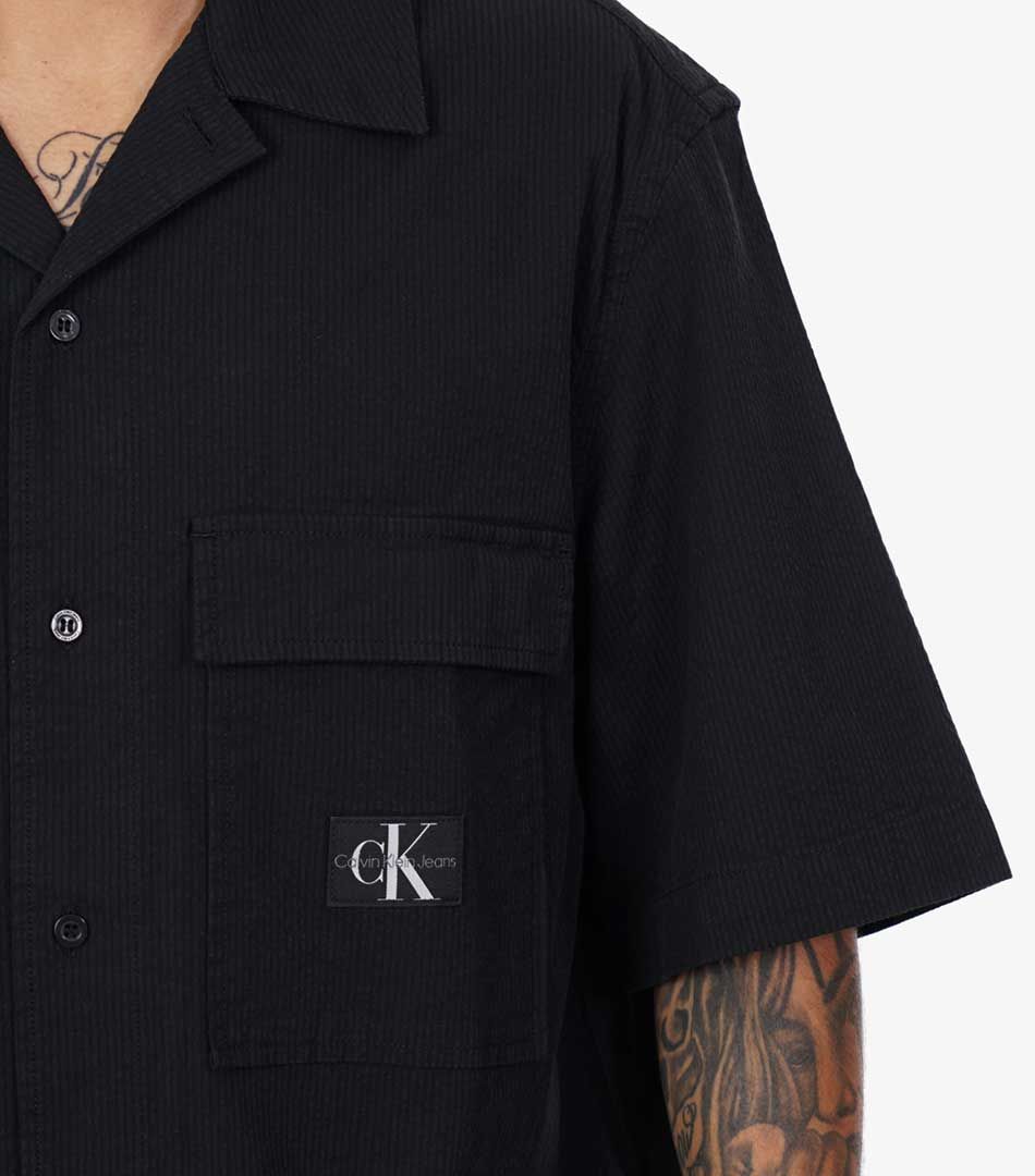 Calvin Klein Seersucker Ss Shirt